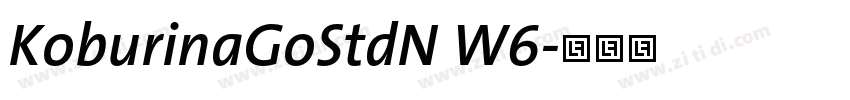 KoburinaGoStdN W6字体转换